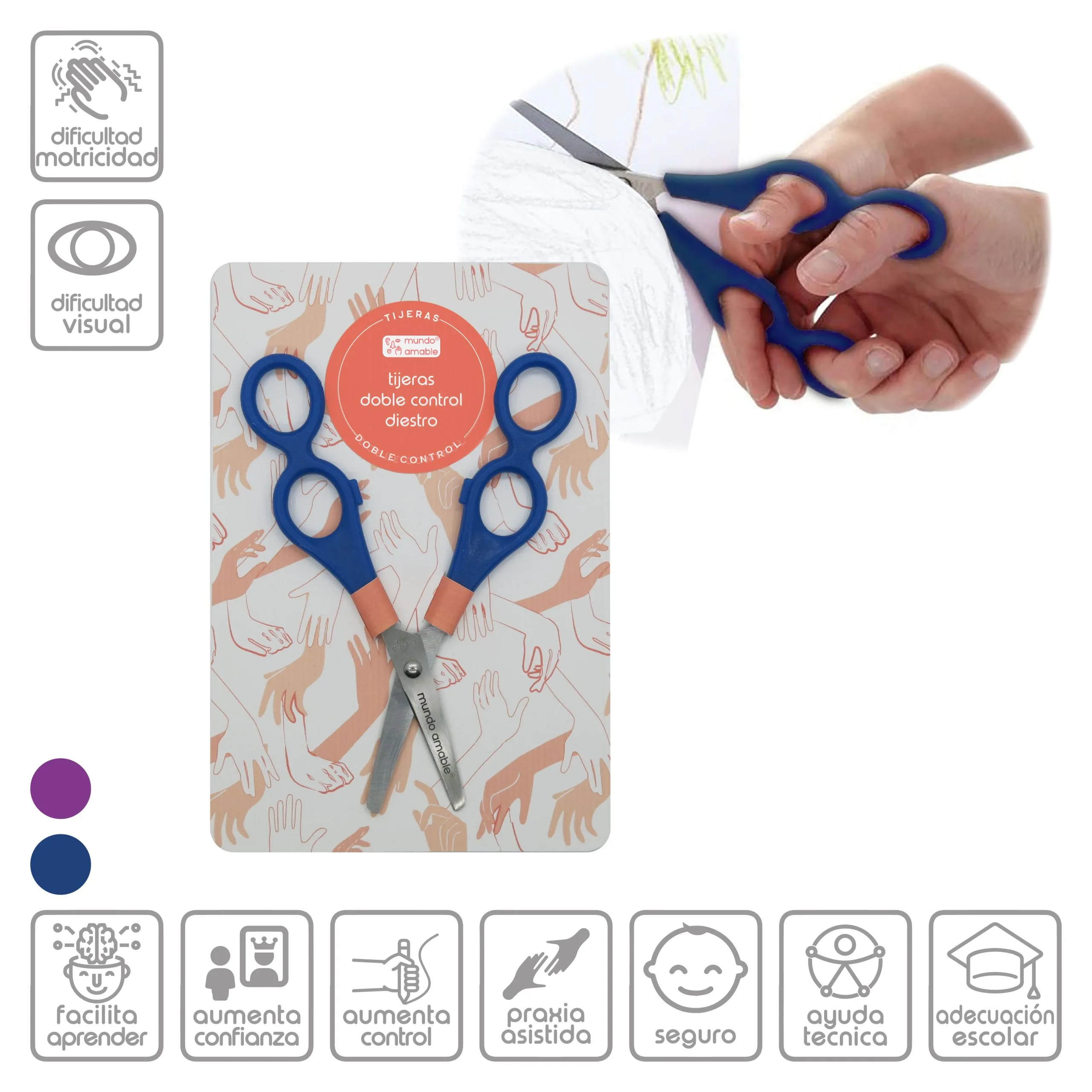 Materiales - Tijeras doble control