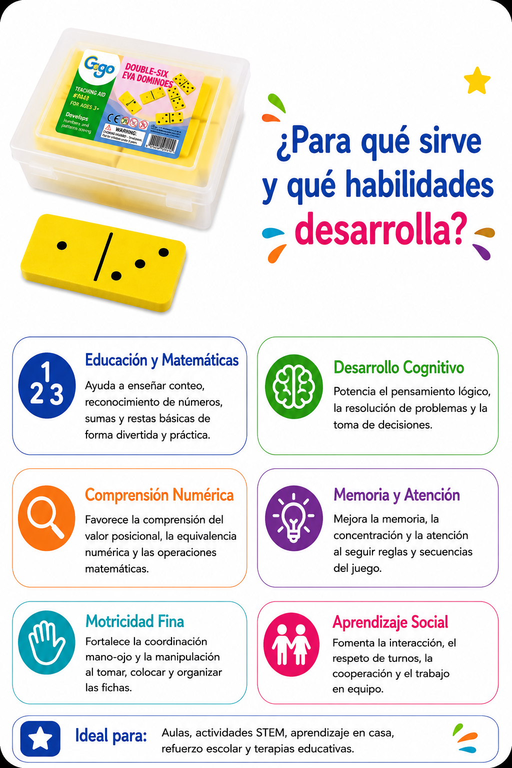 Dominó goma eva