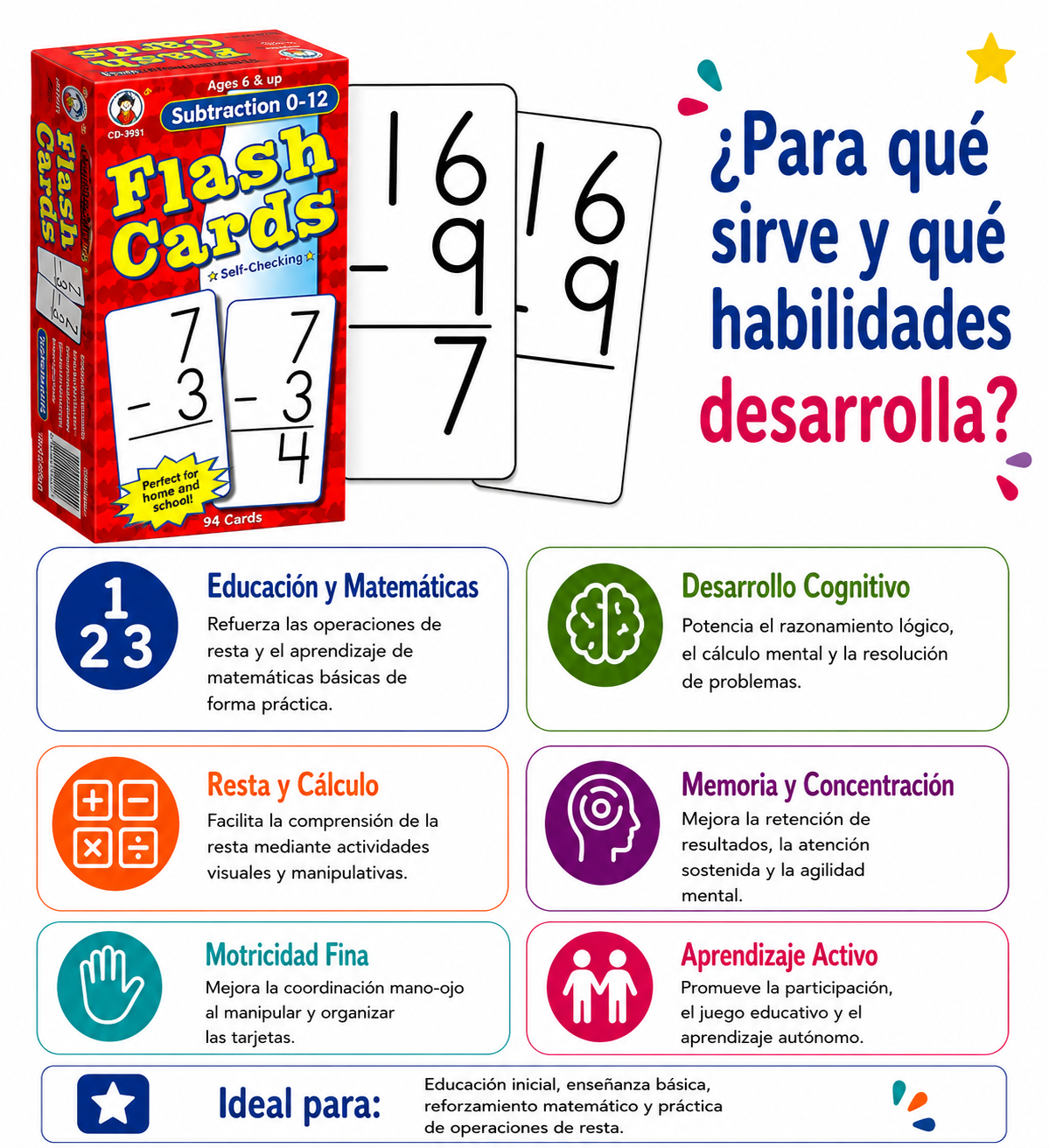 Flash cards (Substracción)