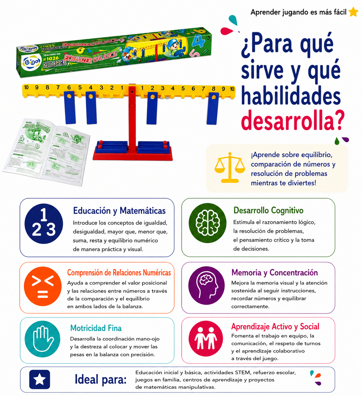 Balanza para sumar o restar