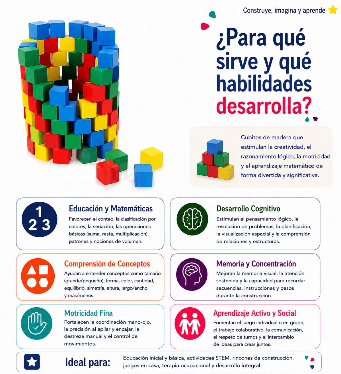 Cubitos de madera