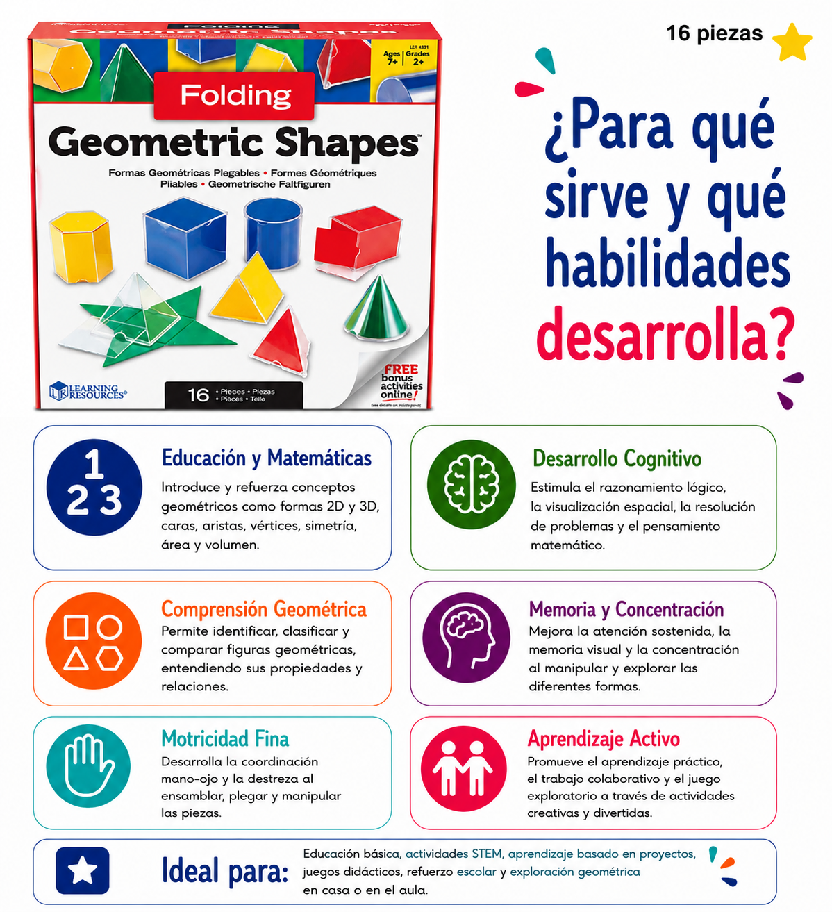 Formas geométricas plegables